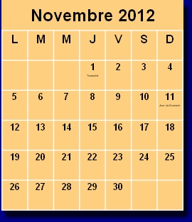 Calendrier
